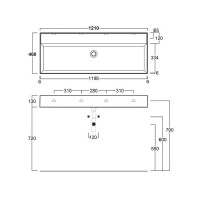 Раковина Simas Agile 121 AG121 bi*0 Белая фаянс подвесная, накладная