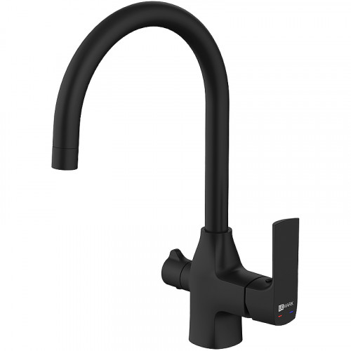 Смеситель для кухни Lemark Ursus LM7261BL Черный матовый латунь
