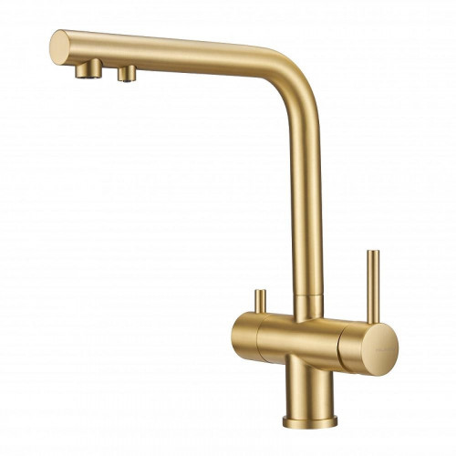 Смеситель для кухни Milacio Ultra MCU.559.GD цвет Золото брашированное