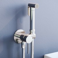Гигиенический душ со смесителем RGW Shower Panels SP-211 581408211-01 Хром латунь встраиваемый