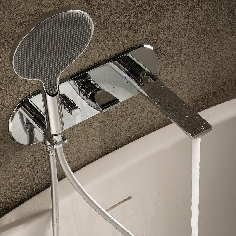 Смеситель для ванны Bossini Apice Z00557.030 Хром латунь встраиваемый