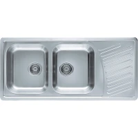 Кухонная мойка Alveus Elegant 70 SAT-90 1110x510 1009386 Сатинированная сталь нержавеющая сталь встраиваемый