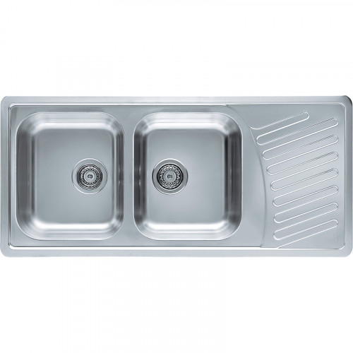 Кухонная мойка Alveus Elegant 70 SAT-90 1110x510 1009386 Сатинированная сталь нержавеющая сталь встраиваемый