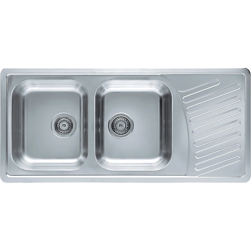 Кухонная мойка Alveus Elegant 70 SAT-90 1110x510 1009386 Сатинированная сталь нержавеющая сталь встраиваемый