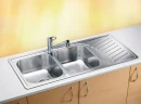 Кухонная мойка Alveus Elegant 70 SAT-90 1110x510 1009386 Сатинированная сталь нержавеющая сталь встраиваемый