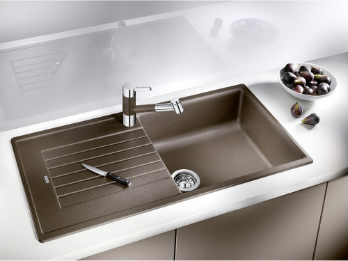 Кухонная мойка Blanco Zia XL 6 S 517571 Белая искусственный камень (литьевой мрамор) встраиваемый