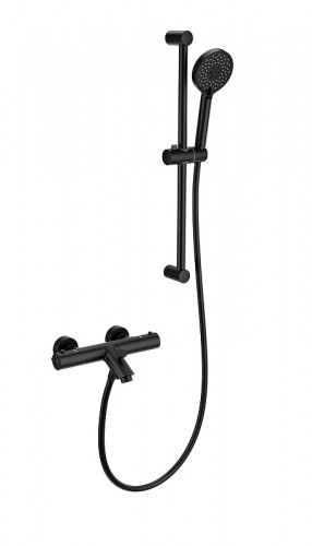 Смеситель для ванны Wonzon &amp; Woghand WW-C2002-A-MB с термостатом цвет Черный матовый