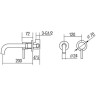 Смеситель для раковины WellWant by Orange Onda WWS0W211913W Хром латунь встраиваемый