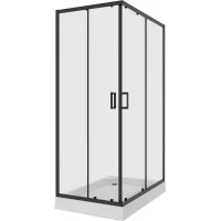 Душевой уголок Niagara Nova 100х80 NG-6881-08 BLACK профиль Черный стекло прозрачное