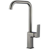 Смеситель для кухни WesnaArt Narcis NAR06-150GM-25432 Оружейная сталь латунь однорычажный