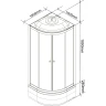 Душевая кабина Parly Classic CM101 100х100 7857 без гидромассажа