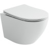 Комплект унитаза Ceramicanova Uno Rimless CN11001 с инсталляцией Grohe Rapid SL 38721001 с сиденьем Микролифт и клавишей смыва Хром фарфор подвесной