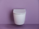 Комплект унитаза Ceramicanova Uno Rimless CN11001 с инсталляцией Grohe Rapid SL 38721001 с сиденьем Микролифт и клавишей смыва Хром фарфор подвесной