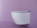 Комплект унитаза Ceramicanova Uno Rimless CN11001 с инсталляцией Grohe Rapid SL 38721001 с сиденьем Микролифт и клавишей смыва Хром фарфор подвесной
