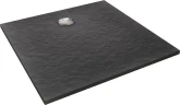 Душевой поддон из искусственного камня Jacob Delafon Tolbiac 100x100 E6D328RU-NGM Черный матовый