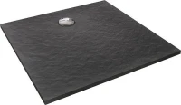 Душевой поддон из искусственного камня Jacob Delafon Tolbiac 100x100 E6D328RU-NGM Черный матовый