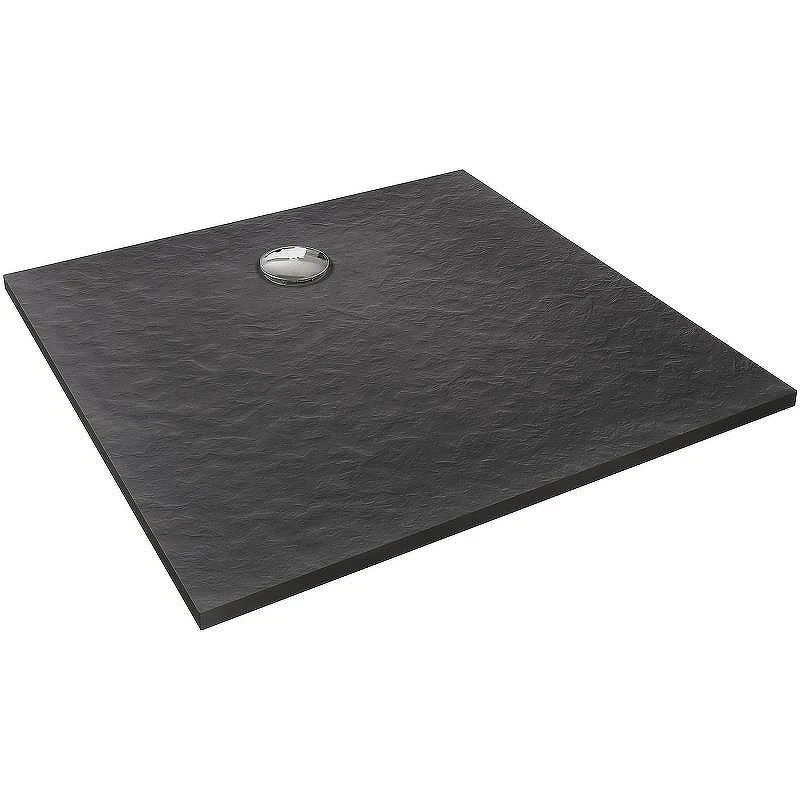 Душевой поддон из искусственного камня Jacob Delafon Tolbiac 100x100 E6D328RU-NGM Черный матовый