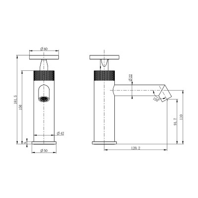 Смеситель для раковины Wonzon &amp; Woghand WW-H1065-MW цвет Белый матовый