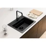 Кухонная мойка Alveus Granital Atrox 30 Carbon G91 590х500 1148162 цвет Черный
