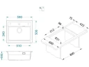 Кухонная мойка Alveus Granital Atrox 30 Carbon G91 590х500 1148162 цвет Черный