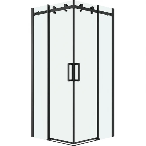 Душевой уголок Grossman Classic 80х80 300.K33.04.8080.21.00 профиль Черный матовый стекло прозрачное
