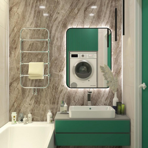 Зеркало Maretti Florenza 60 FL146080P14EL с подсветкой цвет Черный с бесконтактным выключателем