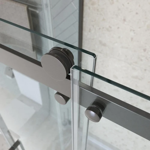 Душевой уголок BelBagno Marino 2 140x100 MARINO-2-AH-1-140/100-C-GM профиль Оружейная сталь стекло прозрачное