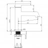 Смеситель для раковины Raglo R20.10.09 Графит матовый латунь