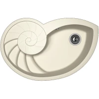 Кухонная мойка Florentina Наутилус-820 20.350.E0820.201 Жасмин искусственный камень (литьевой мрамор) встраиваемый