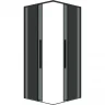 Душевой уголок Grossman Galaxy 80х80 300.K33.01.8080.21.10 профиль Черный матовый стекло тонированное