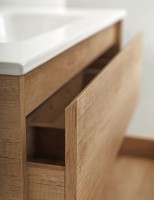 Тумба под раковину BelBagno Kraft 90 KRAFT-900-2C-SO-RGB подвесная Белый дуб Галифакс МДФ / ЛДСП