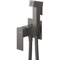 Гигиенический душ со смесителем Cezares Slider SLIDER-DIF-GM Оружейная сталь нержавеющая сталь встраиваемый