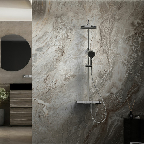 Душевая система Vincea Inspire VSFS-3I12TCH с термостатом Хром латунь на стену