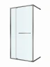 Душевая дверь Cezares Lux 110 LUX-B-FS-11-110-C-GM профиль Оружейная сталь стекло прозрачное