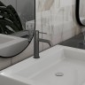 Смеситель для раковины Vincea City VBF-2C1GM Вороненая сталь нержавеющая сталь
