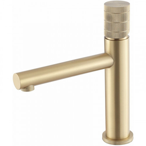 Смеситель для раковины Vincea Groove VBF-4G1BG4 Брашированное золото латунь