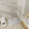 Душевая перегородка Azario Walk-In 120 AZ-251-120-BGL-CL профиль Брашированное золото стекло прозрачное