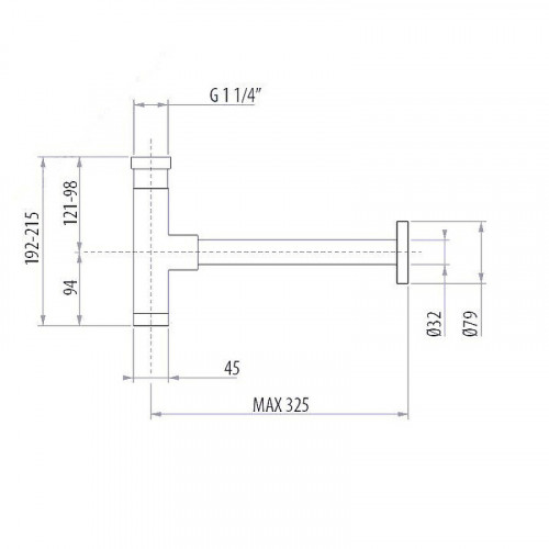 Сифон для раковины Gattoni Accessori 0162/00C0 Хром