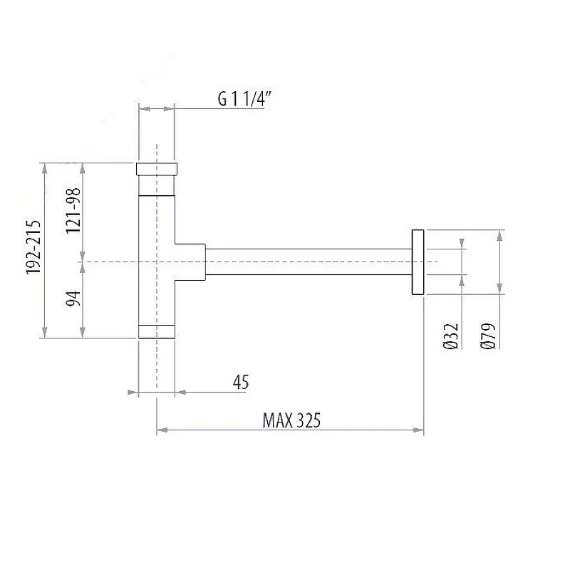 Сифон для раковины Gattoni Accessori 0162/00C0 Хром