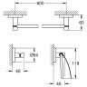 Набор аксессуаров для ванной Grohe Essentials 40775001 Хром