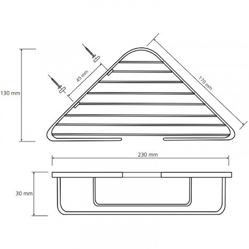 Полка корзина Bemeta Cytro 104308172 угловая Хром