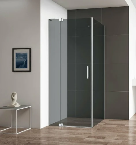 Душевой уголок Cezares Slider 110x100 SLIDER-AH-1-100-100/110-GRIGIO-Cr профиль Хром стекло тонированное