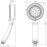 Ручной душ Lemark LM8118C Хром