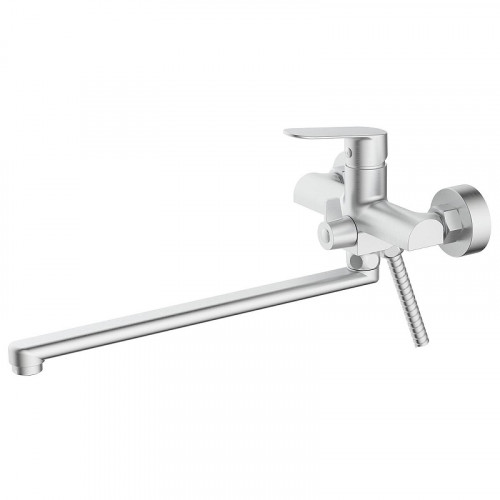 Смеситель для ванны Azario Alanti AZ-K1732BN универсальный цвет Сатин