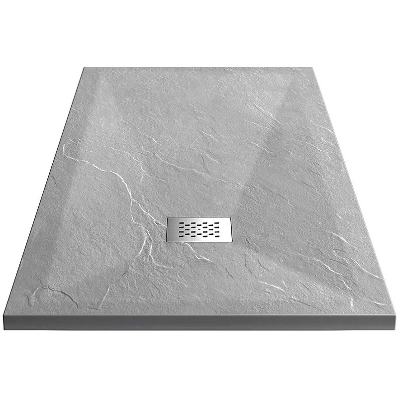 Душевой поддон из искусственного камня Vincea 120x90 VST-4SR9012G+Vsph-D132 Серый
