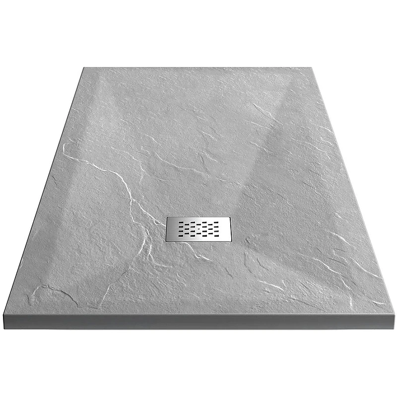 Душевой поддон из искусственного камня Vincea 120x90 VST-4SR9012G+Vsph-D132 Серый