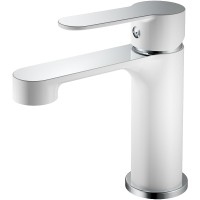 Смеситель для раковины Haiba HB10557-8 Белый Хром