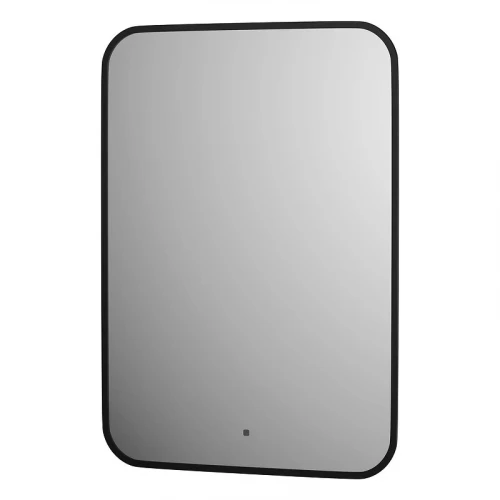 Зеркало Defesto Aura 50х70 DF 2974R с подсветкой 21W-3000K/ИК - выключатель/Теплый белый свет/Черная рама