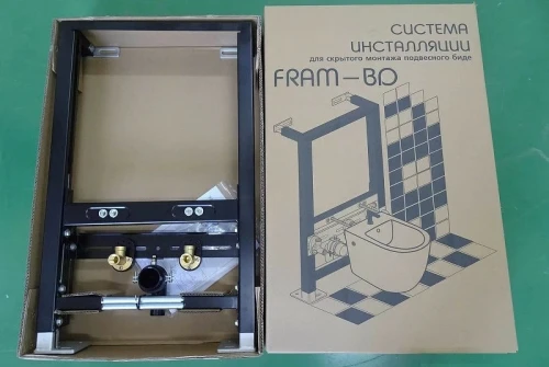 Инсталляция Esbano Fram-BD ESINFRAMBD для биде Черная матовая нержавеющая сталь