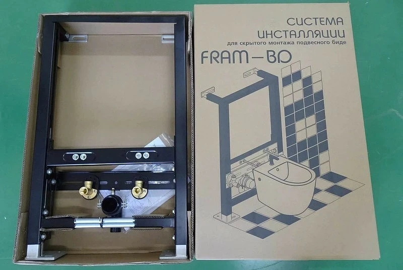 Инсталляция Esbano Fram-BD ESINFRAMBD для биде Черная матовая нержавеющая сталь